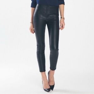 Mother Denim The Muse Pick of the Litter Black Faux Leather Skinny Jeans Size 28